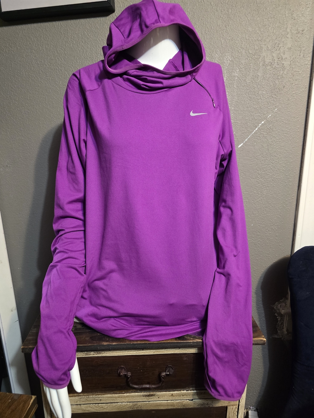 Nike Purple Dri-FIT Hooded Pullover